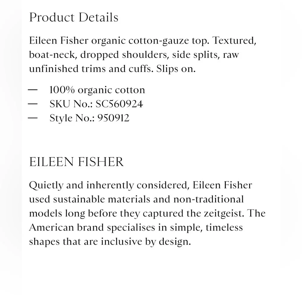 Eileen Fisher Organic Cotton Gauze Top in Rust , size Large - Picture 5 of 10